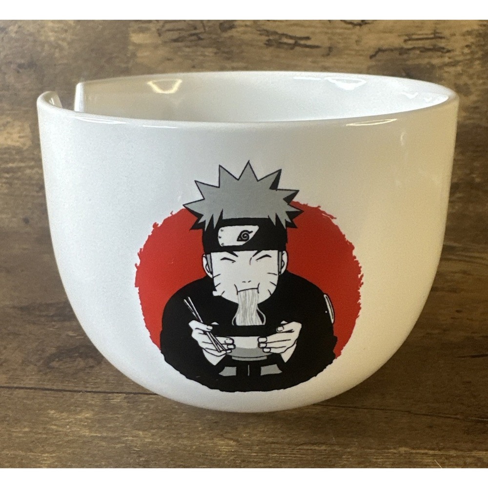 NARUTO Shippuden 2002 Ramen Noodle bowl Just Funky 4-1/4" x 5"  Fast Shipping